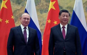 Tổng thống Nga Vladimir Putin và Chủ tịch Trung Quốc Tập Cận Bình hồi tháng 2/2022. Ảnh: Reuters