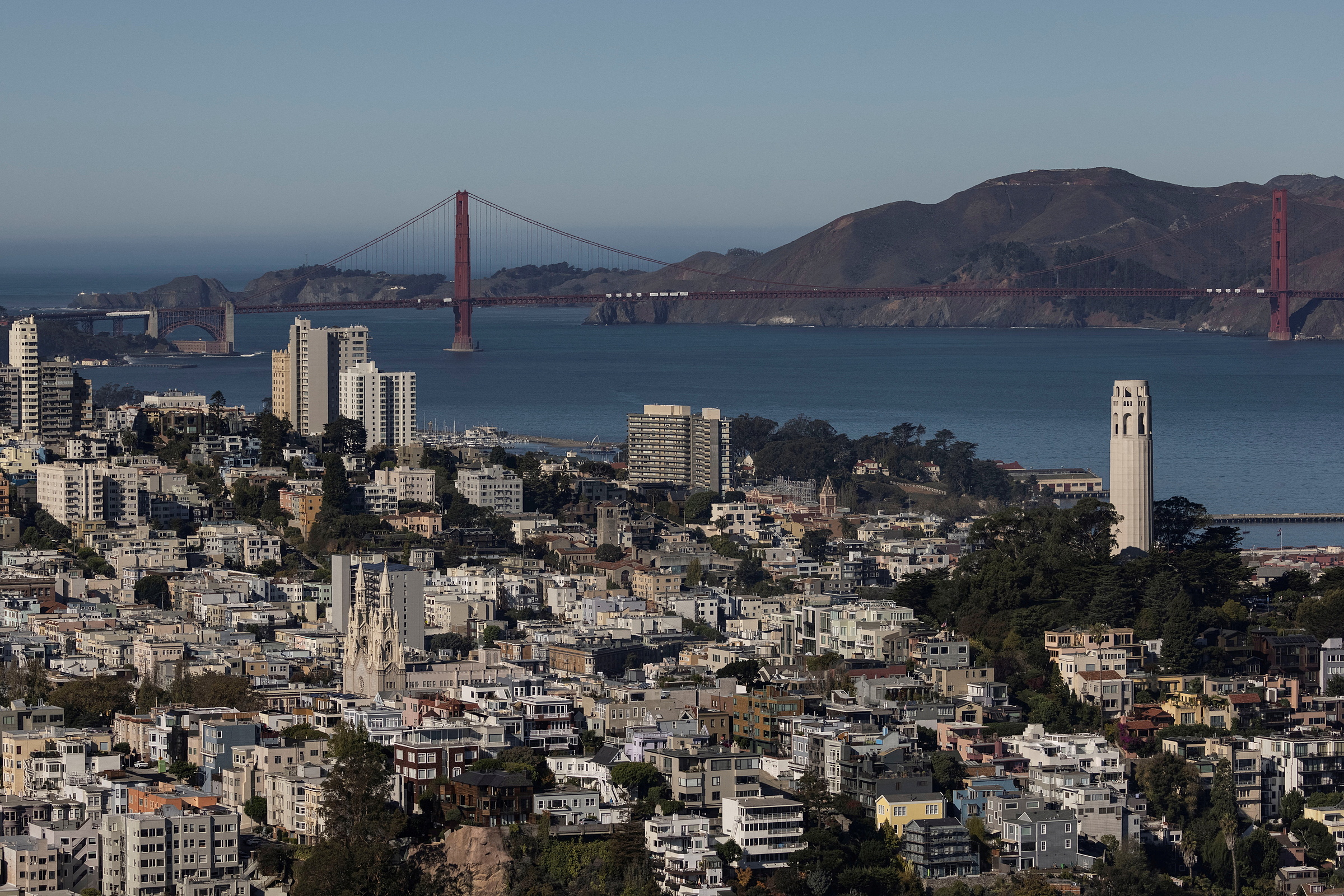 Quang cảnh từ trên cao thành phố San Francisco ngày 28/10/2021. Ảnh: Reuters