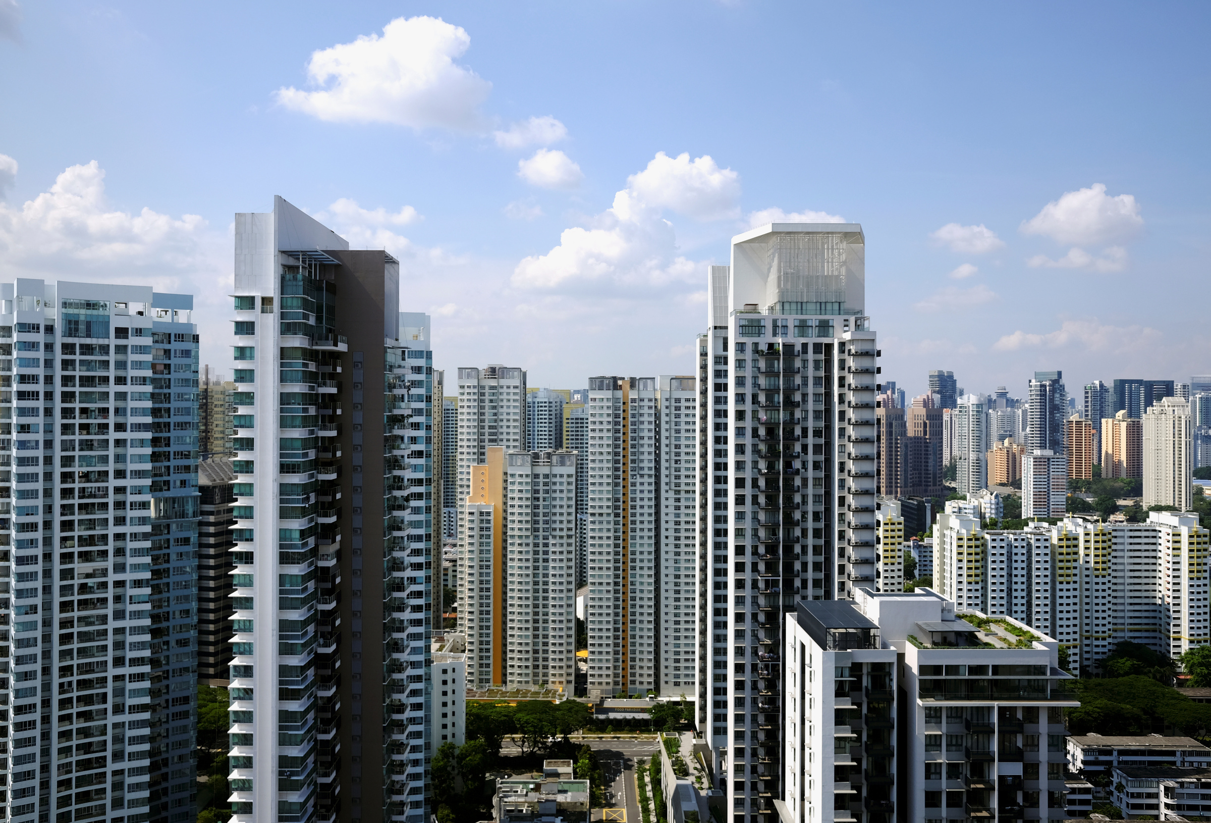 Toàn cảnh các khu chung cư tư nhân và nhà ở xã hội tại Singapore, ngày 27/9/2018. Ảnh: Reuters