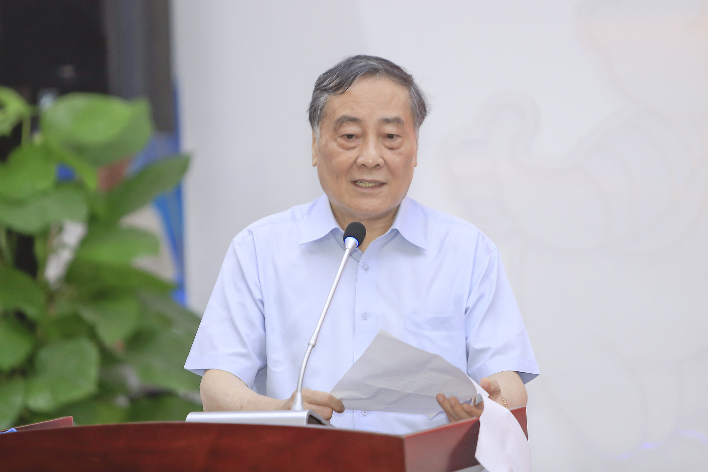 Zong Qinghou tại một sự kiện của Wahaha ở Hàng Châu tháng 7/2021. Ảnh: AFP
