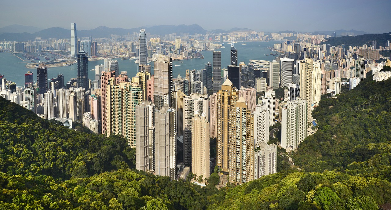 Một góc Hong Kong nhìn từ Đỉnh Victoria. Ảnh: Pixabay