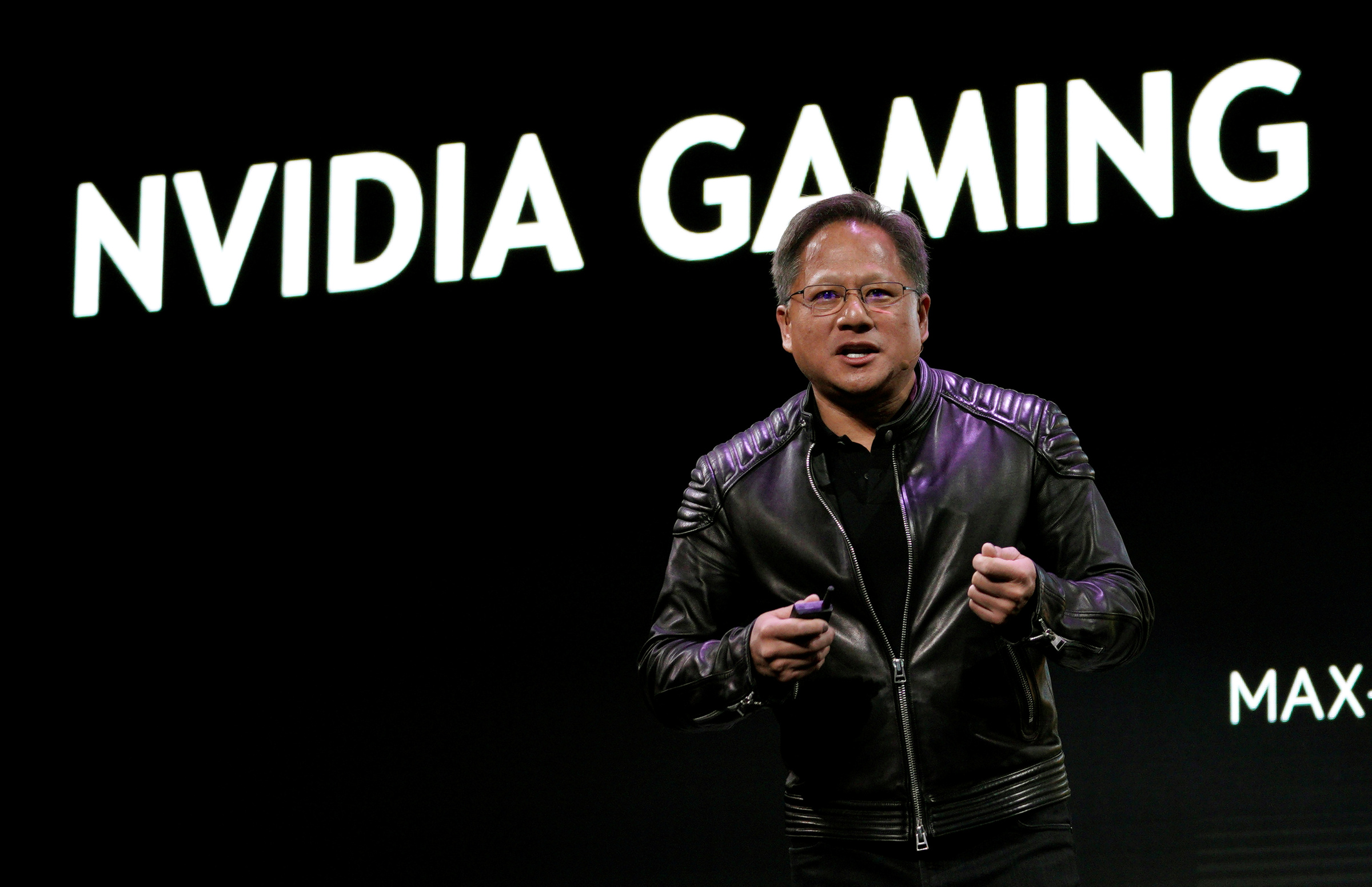 CEO Nvidia Jensen Huang trong một sự kiện tại Las Vegas (Nevada, Mỹ). Ảnh: Reuters