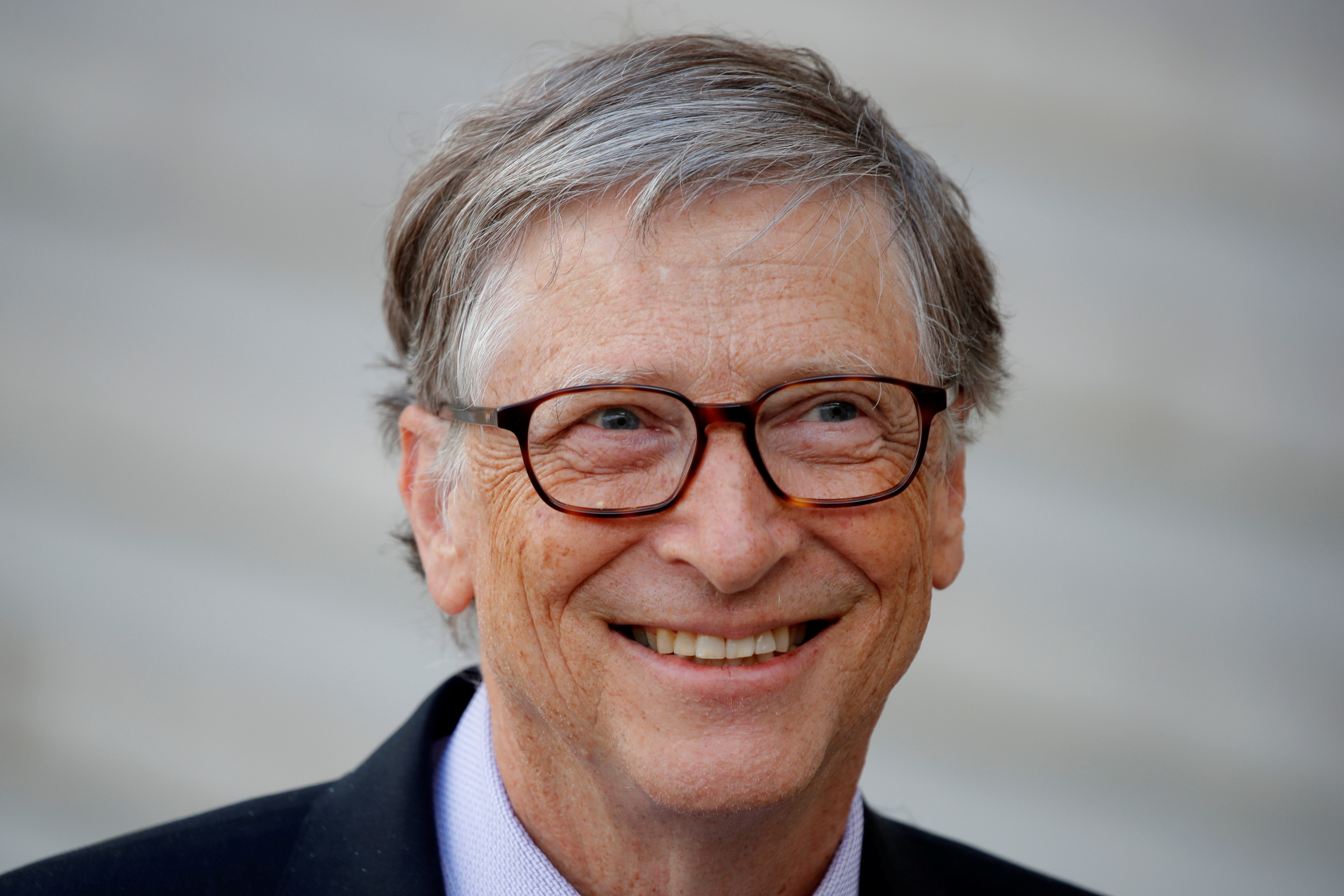 Tỷ phú Bill Gates tại Điện Elysee (Paris, Pháp) vào tháng 4/2018. Ảnh: Reuters