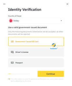 xac minh danh tinh binance tren website 6